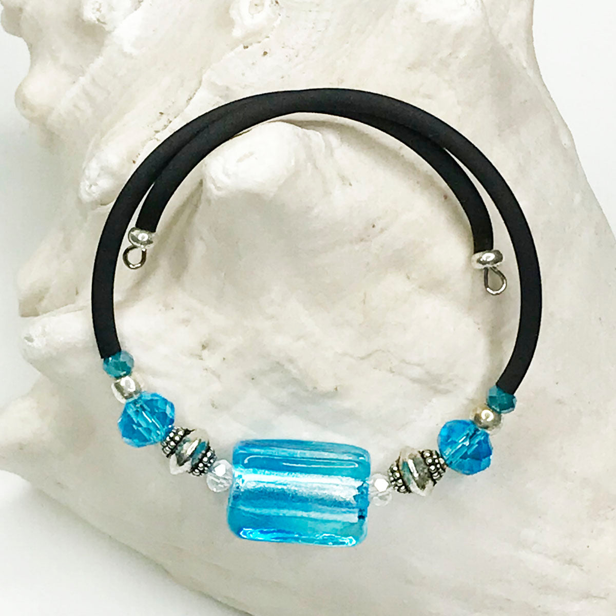 Blue Glass Bracelet