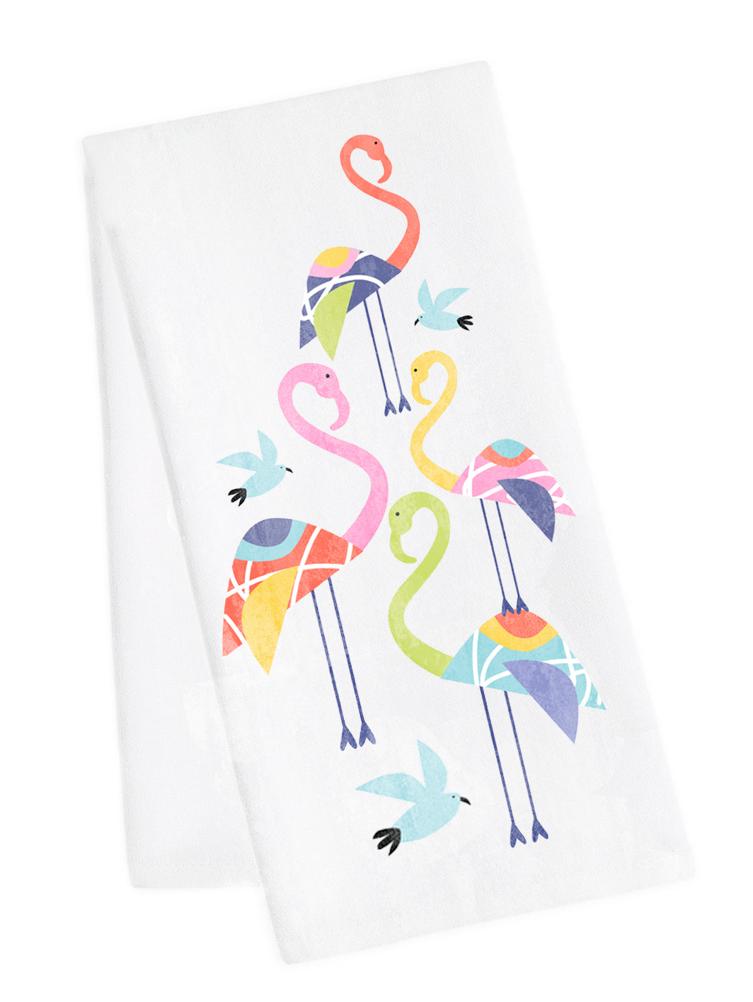 Flamingo Fest Tea Towel