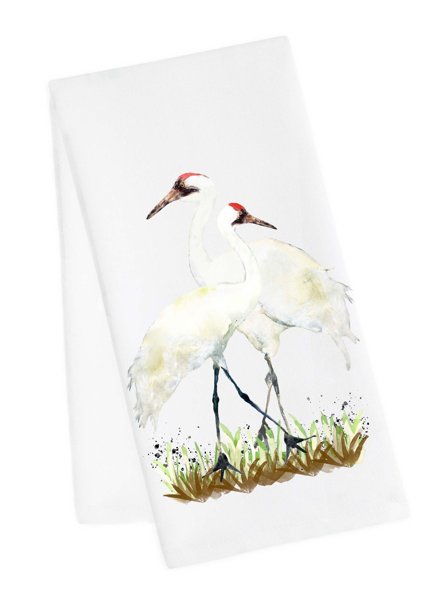 Whooping Crane Tea Towel