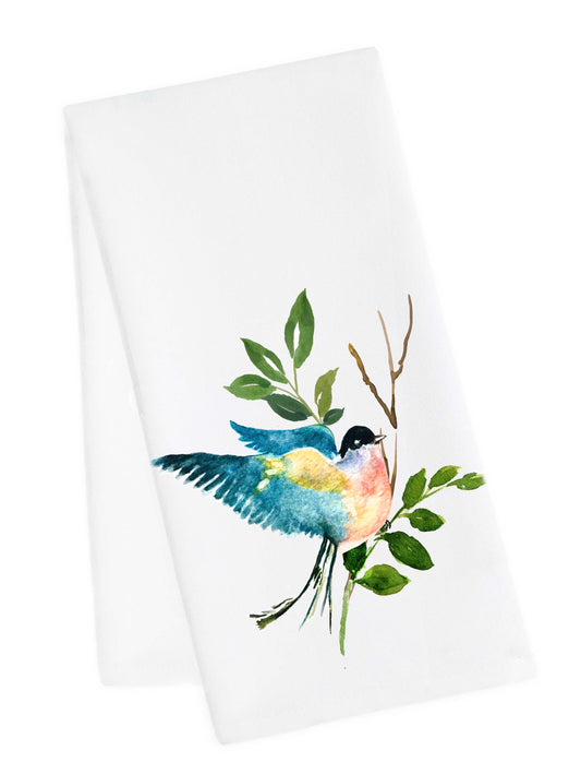Blue Bird Tea Towel