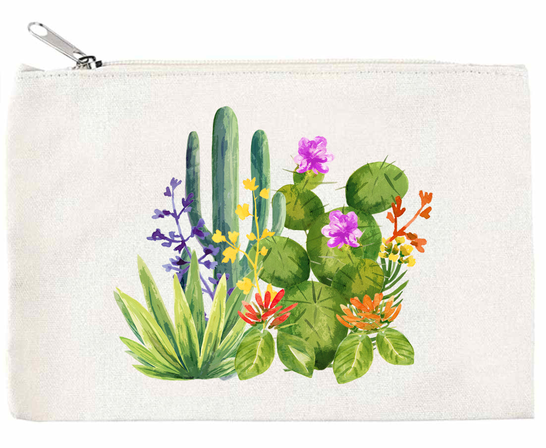 Cactus Zippered Pouch
