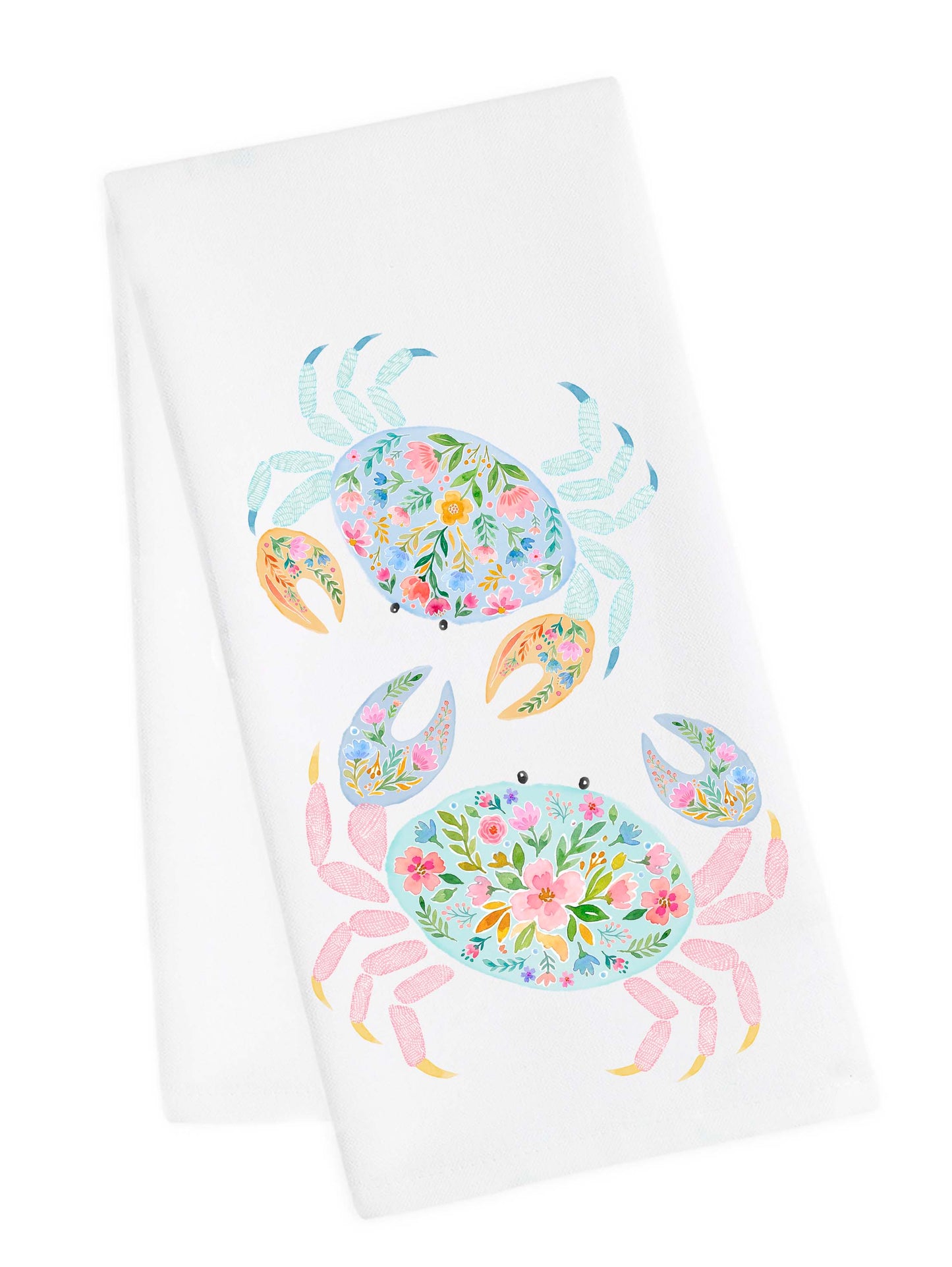 Flower Fish Tea Towel