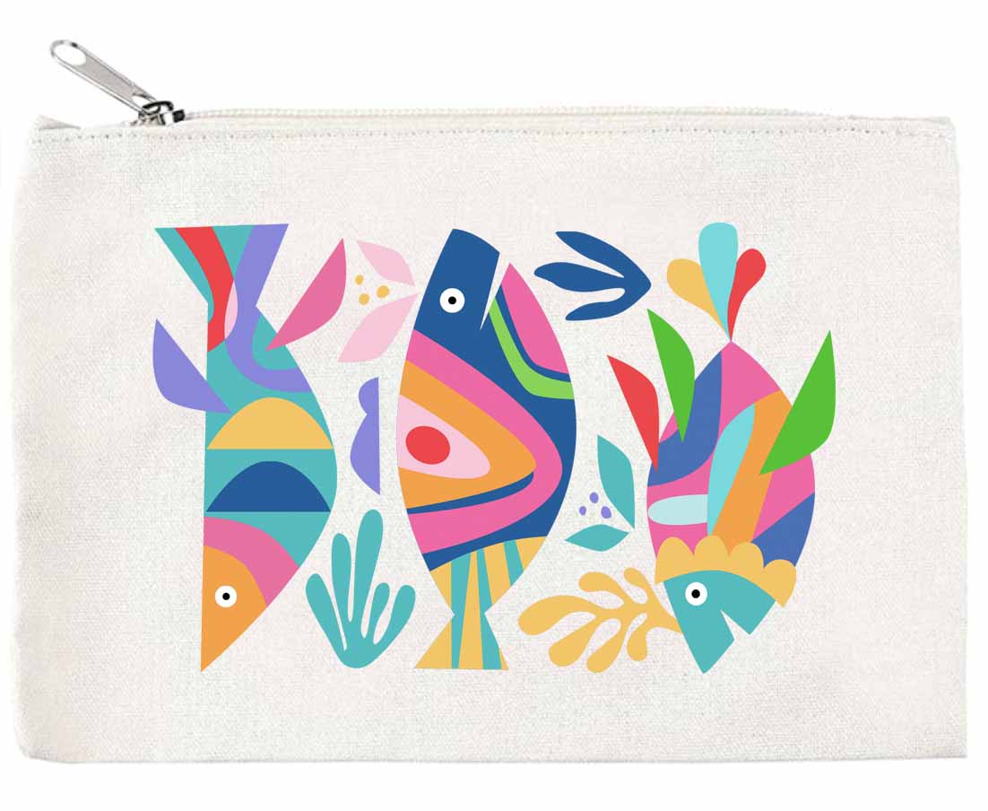 Fun Fish Zippered Pouch