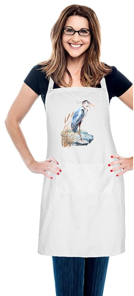 Blue Heron Apron