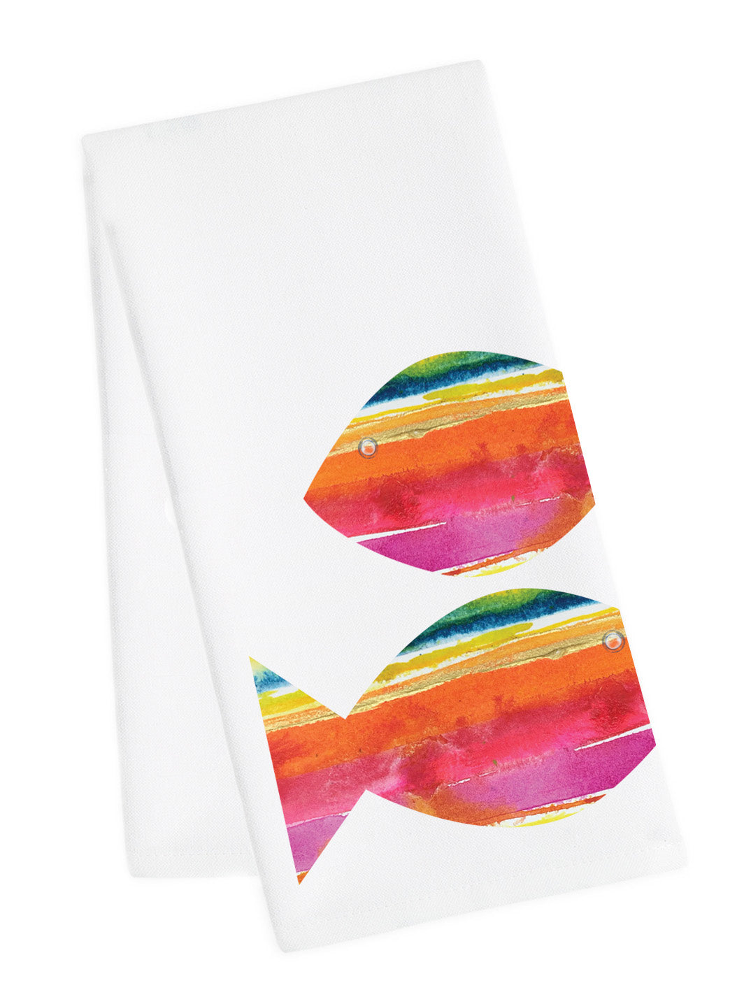 Watercolor Fish Tea Towel