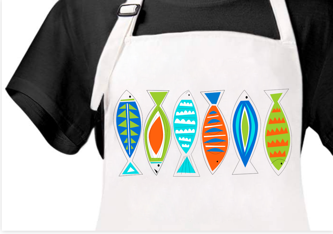 Six Fish Apron