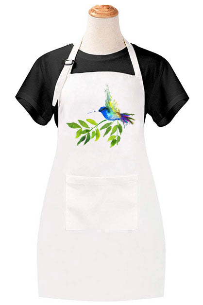 Blue Hummingbird Apron