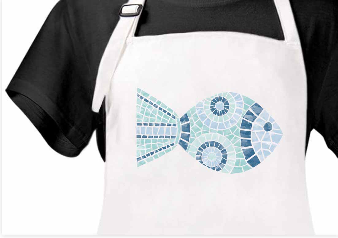 Mosaic Fish Apron