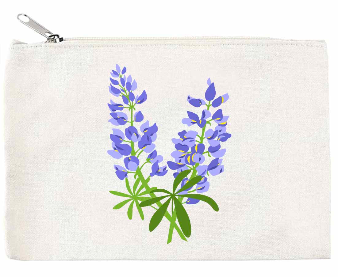 Bluebonnet Zippered Pouch