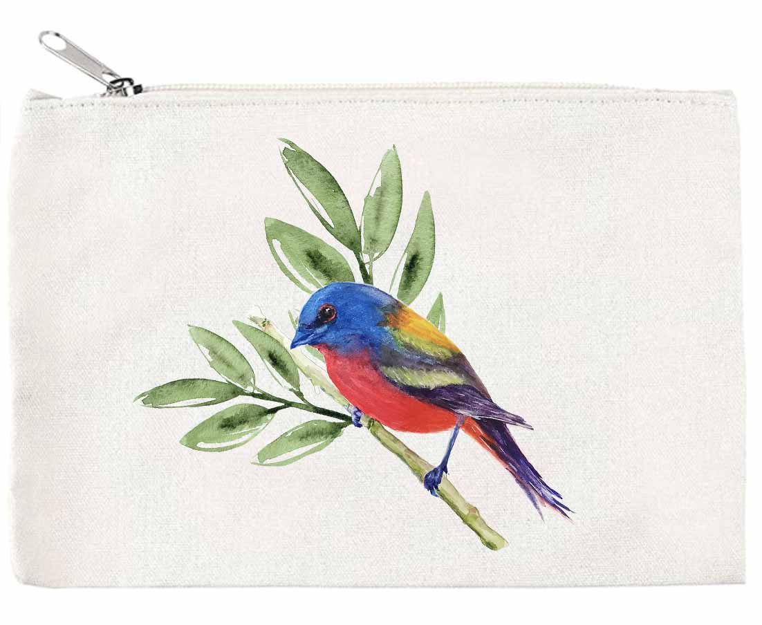 Painted Bunting Zippered Pouch