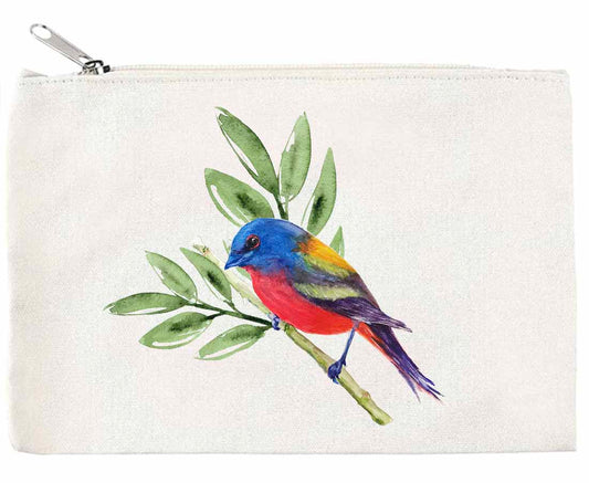 Painted Bunting Zippered Pouch