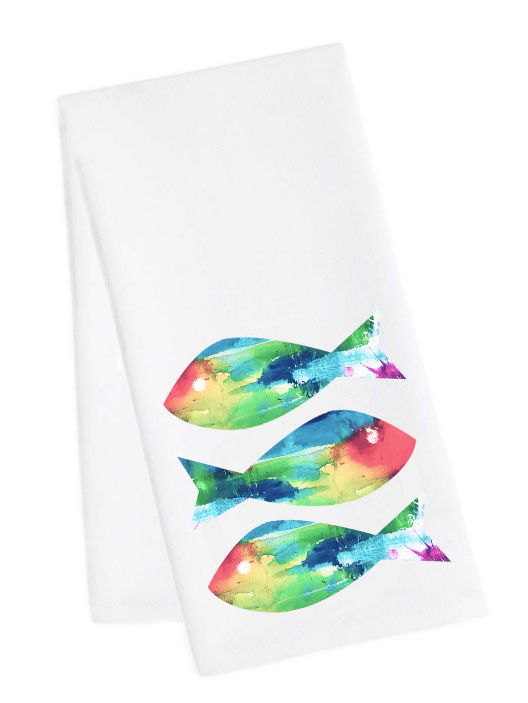 Watercolor Fish Tea Towel