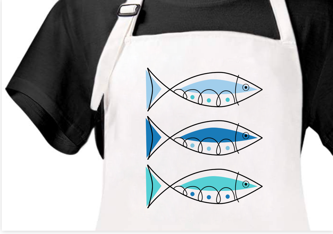 Modern Fish Apron