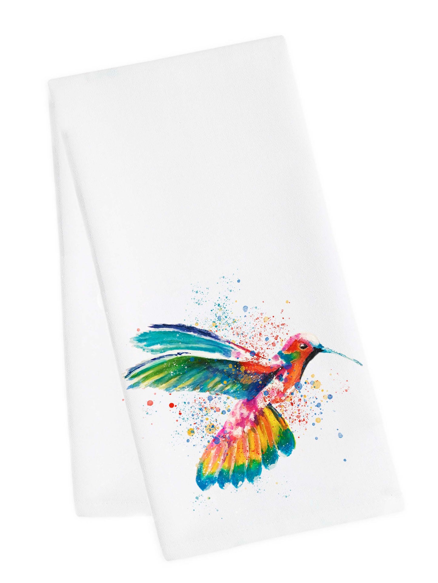 Splatter Hummingbird Tea Towel