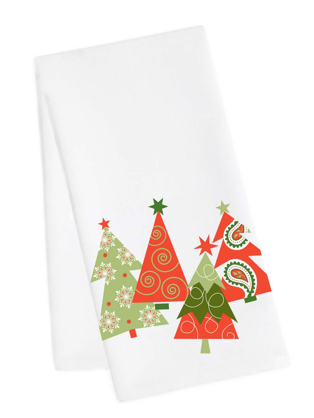 Four Trees Holiday Tea Towel