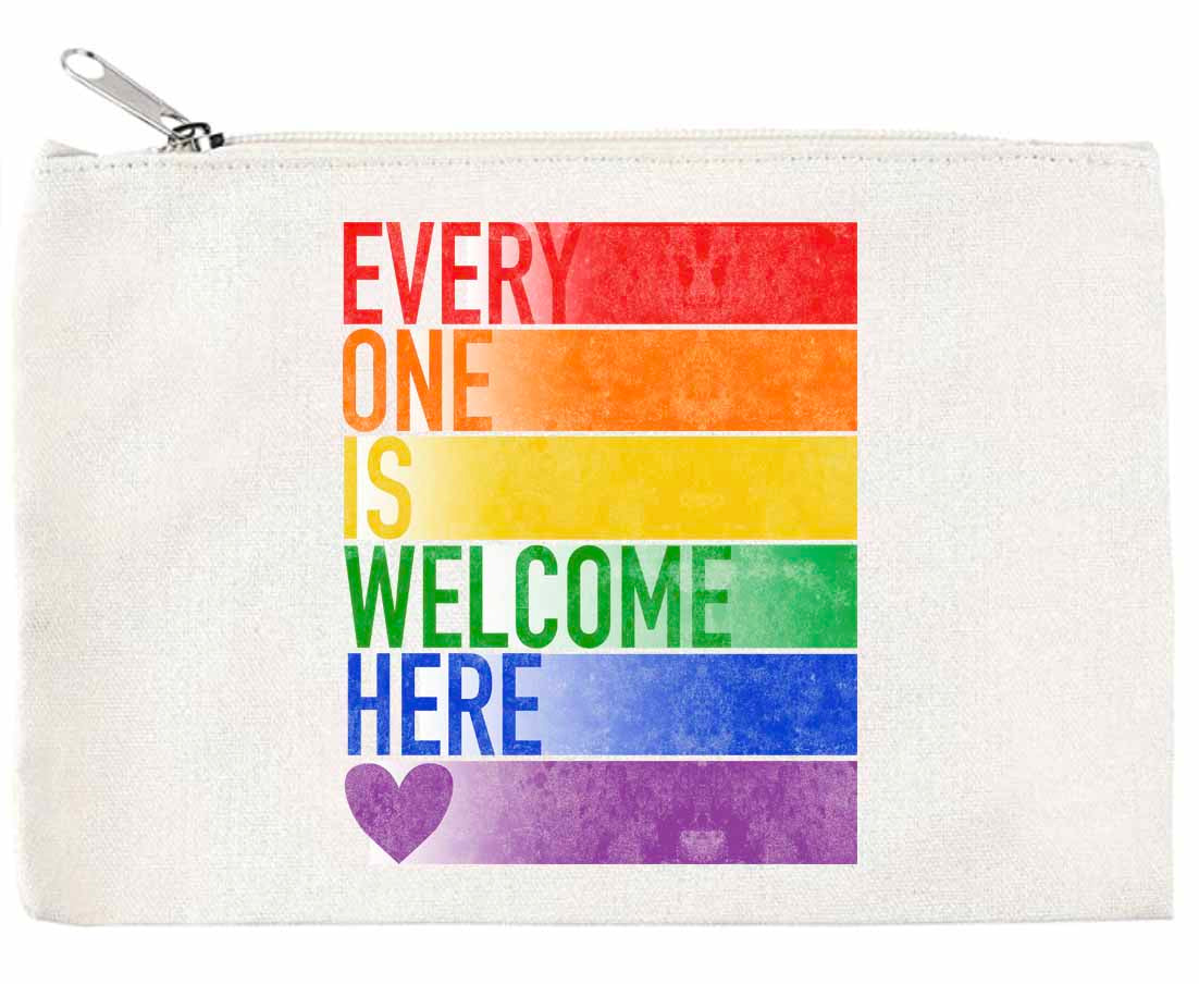 Everyone Welcome Zippered Pouch