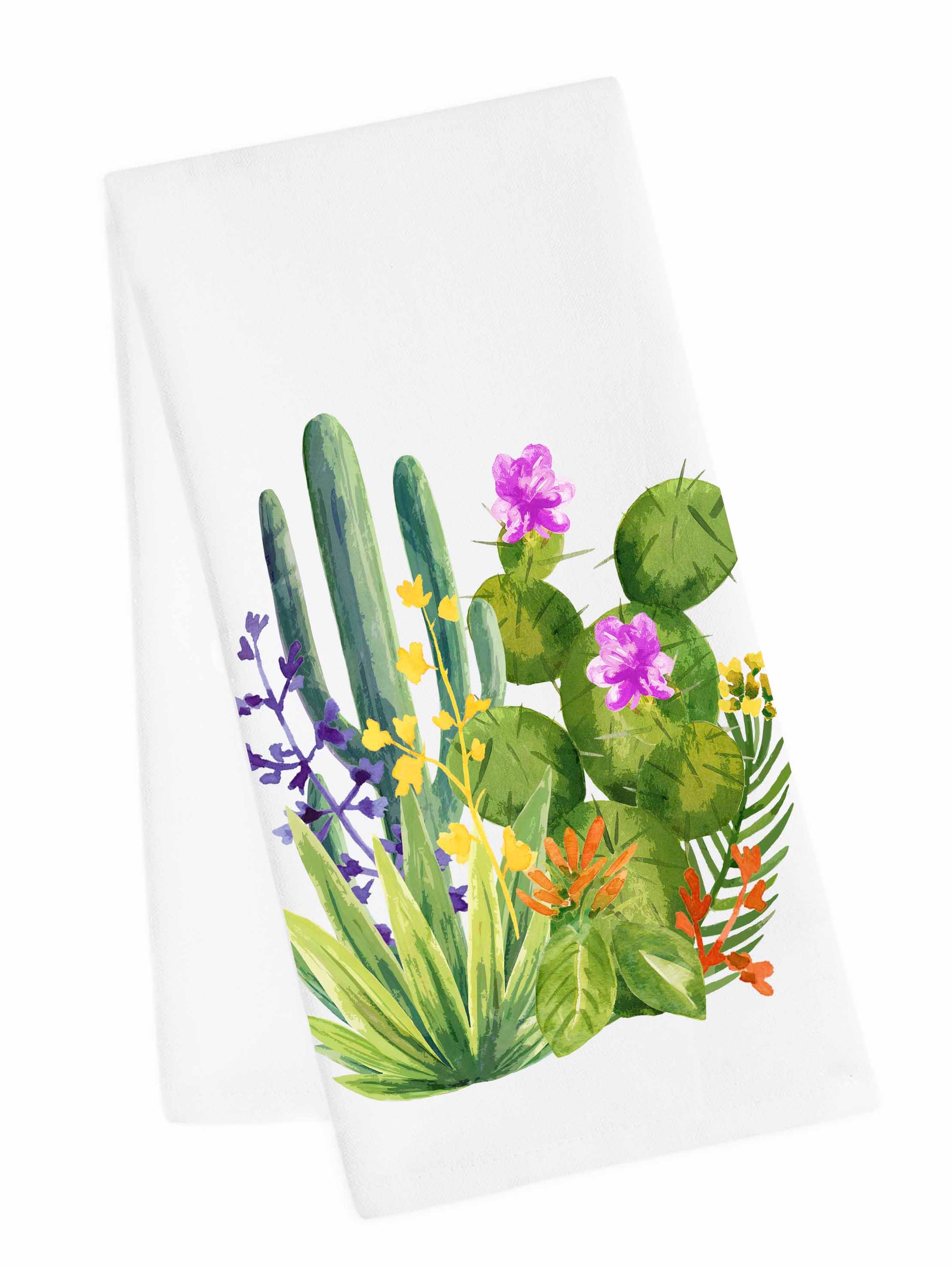 succulent tea towel Cactus Tea Towel