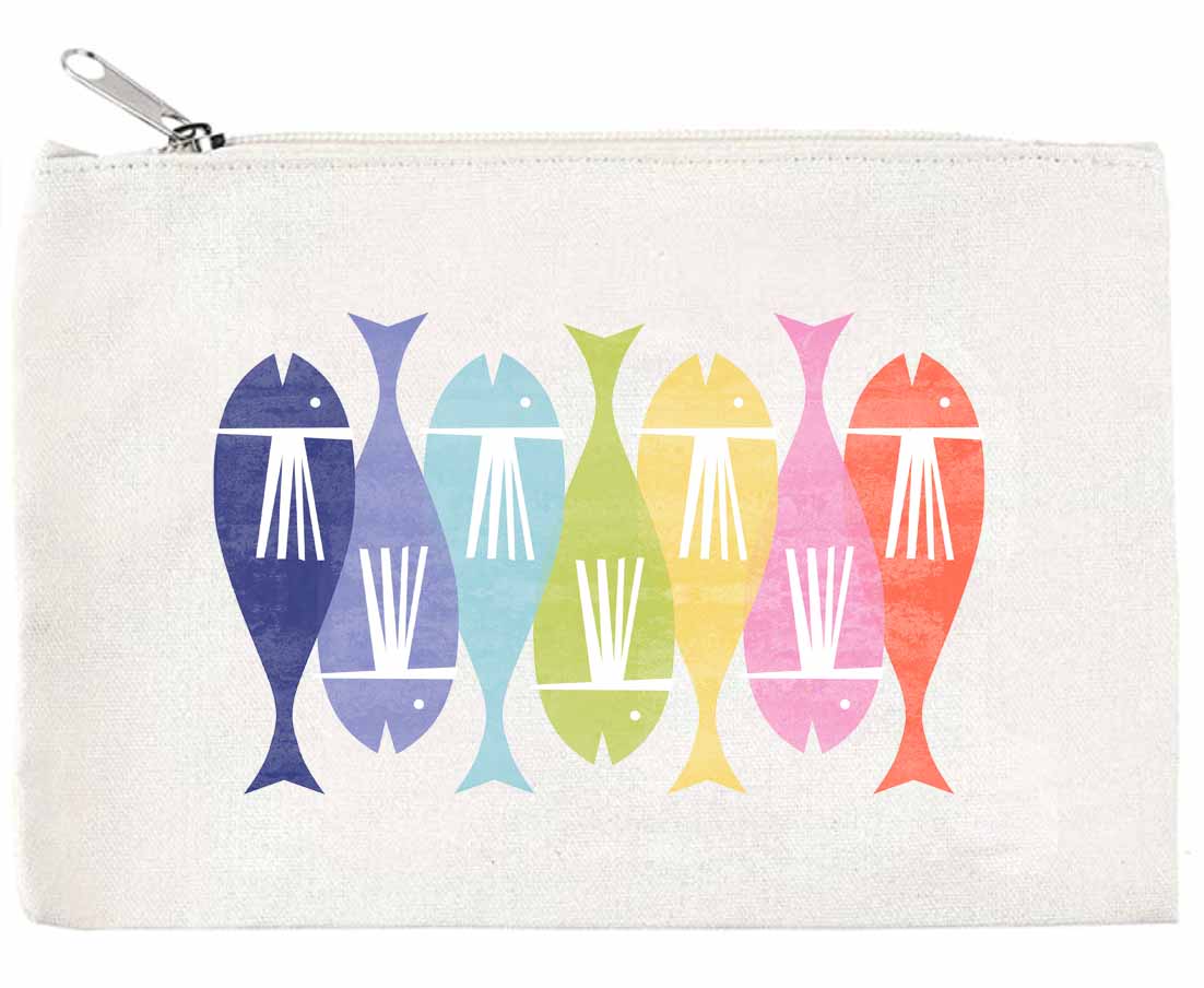 Fish Pond Zippered Pouch