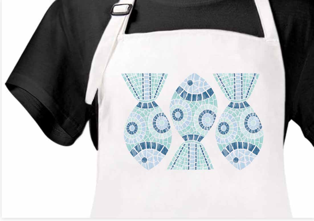 Mosaic Fish Apron