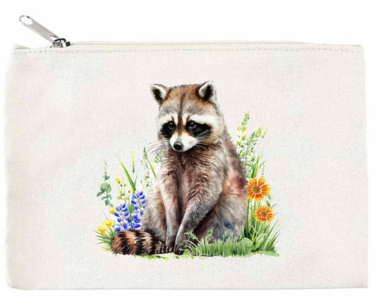 Raccoon Zippered Pouch