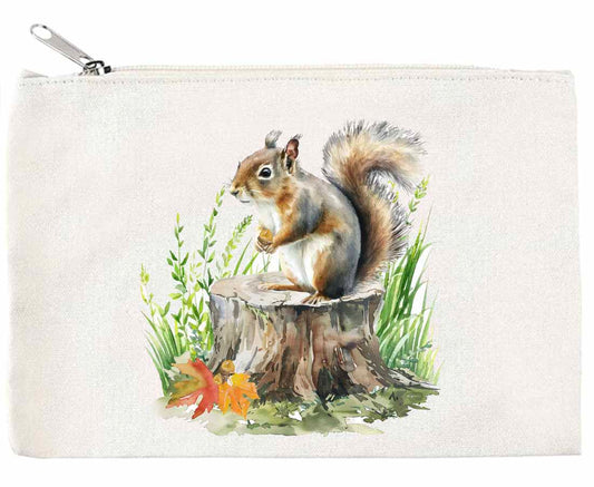 Squirrel Zippered Pouch
