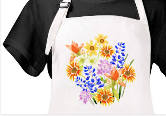 Texas Wildflower Apron