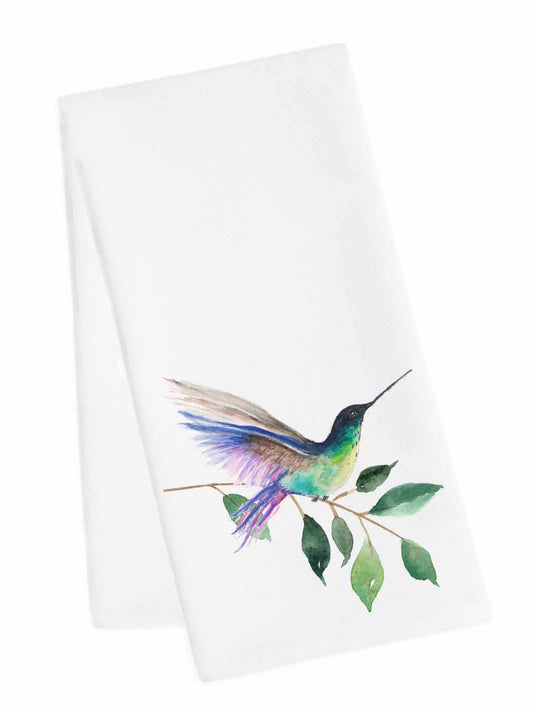 Hummingbird Tea Towel Purple