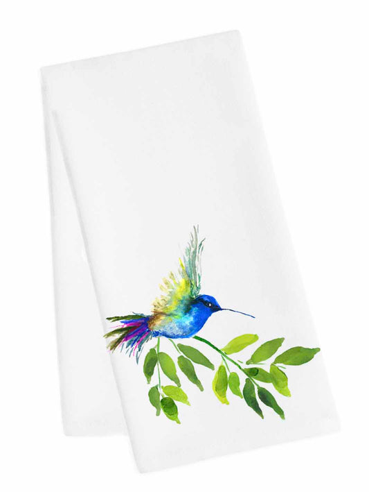 Blue Hummingbird Tea Towel