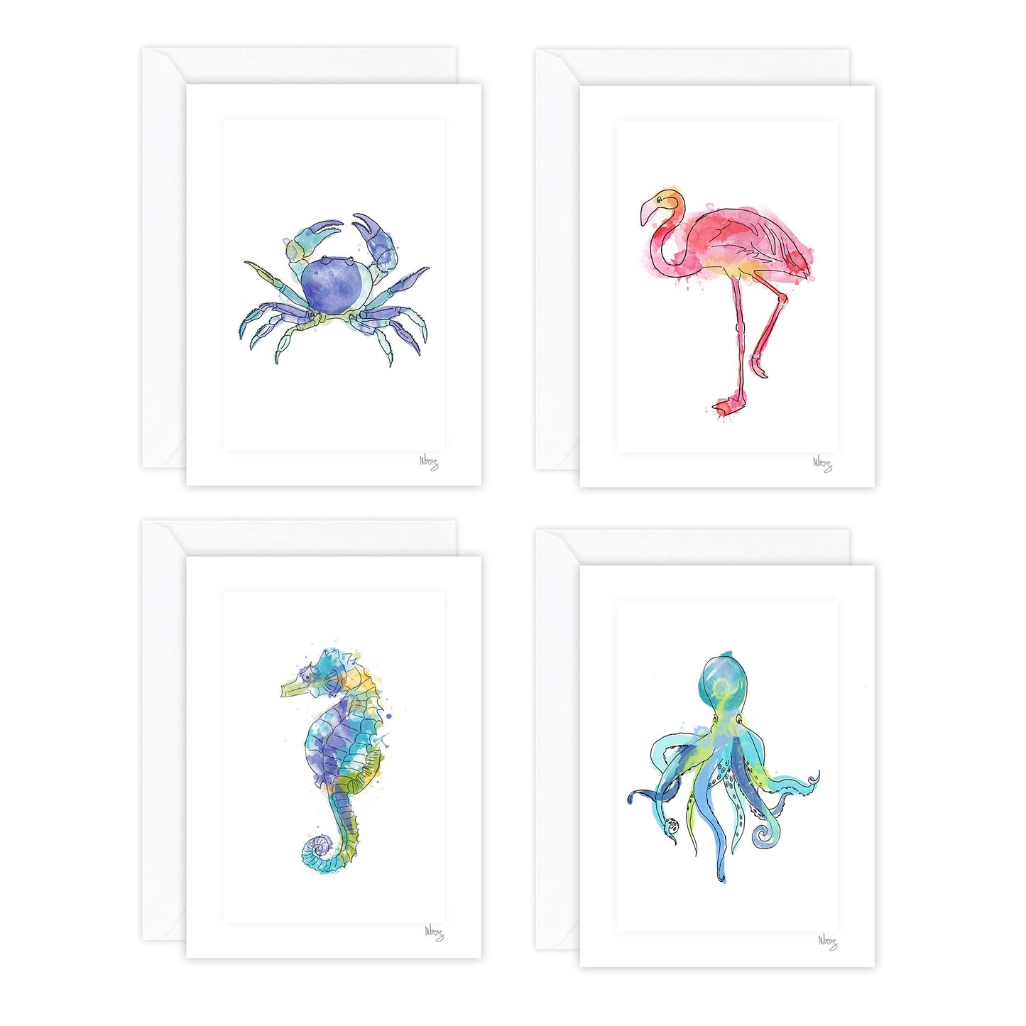 Coastal Greeting Card Set