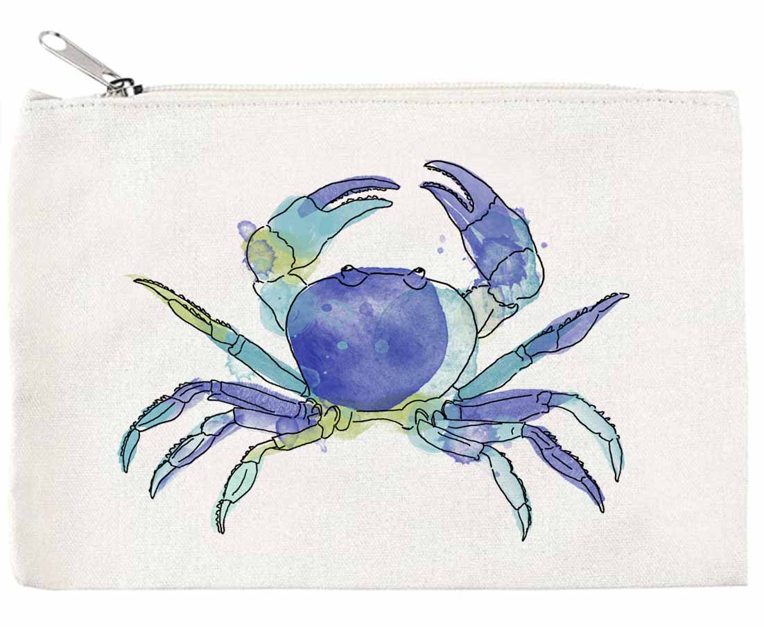 Crab Zippered Pouch