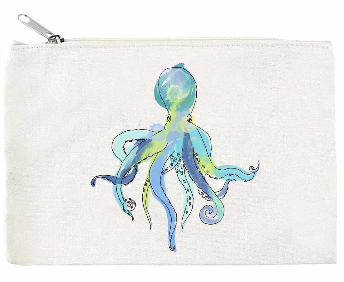 Octopus Zippered Pouch