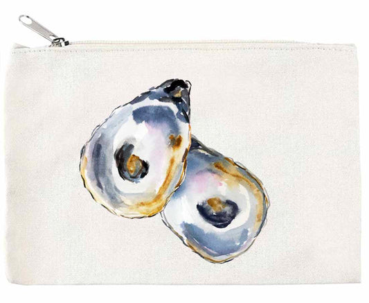 Oyster Shell Zippered Pouch