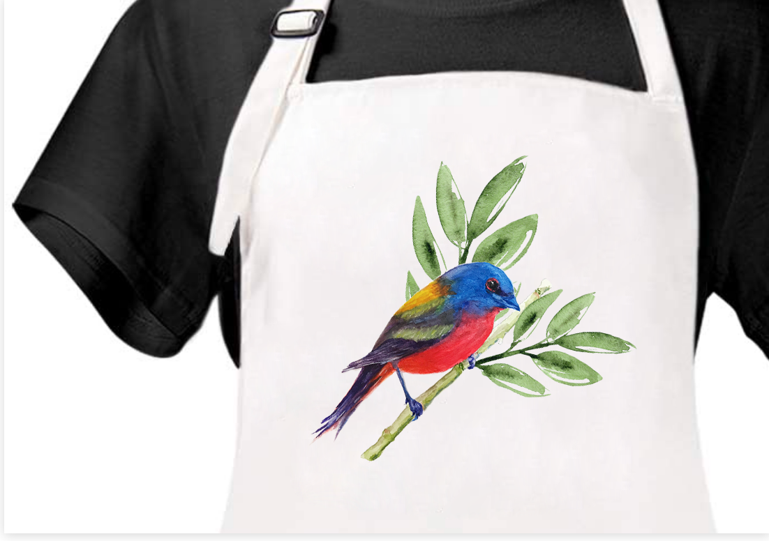 Painted Bunting Apron