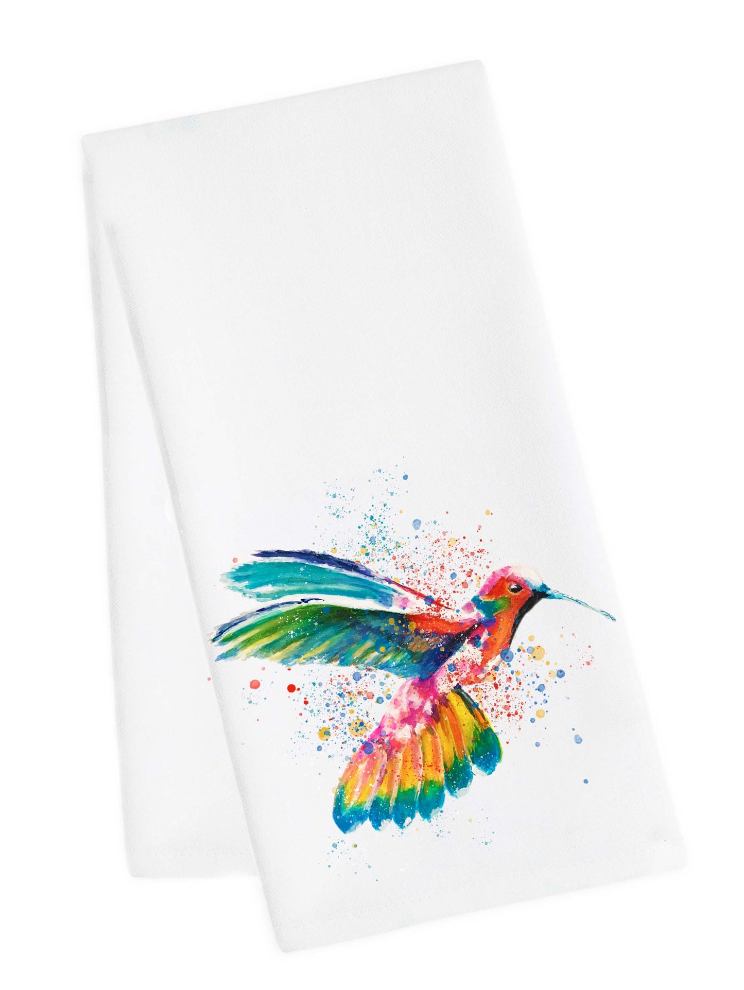 Splatter Hummingbird Tea Towel